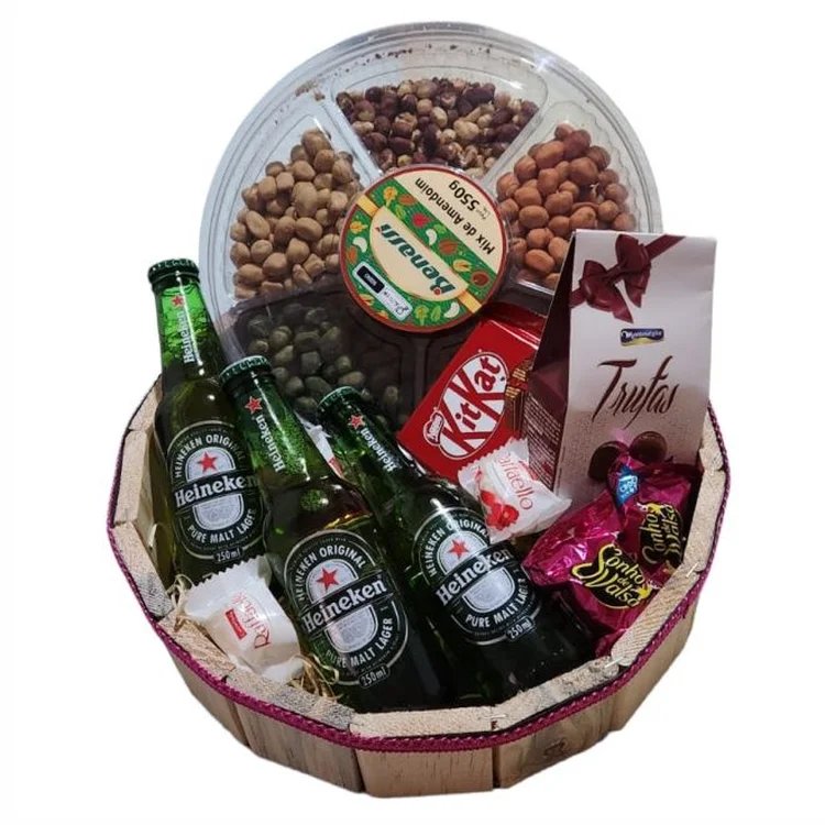 Cesta Cerveja & Amendoim