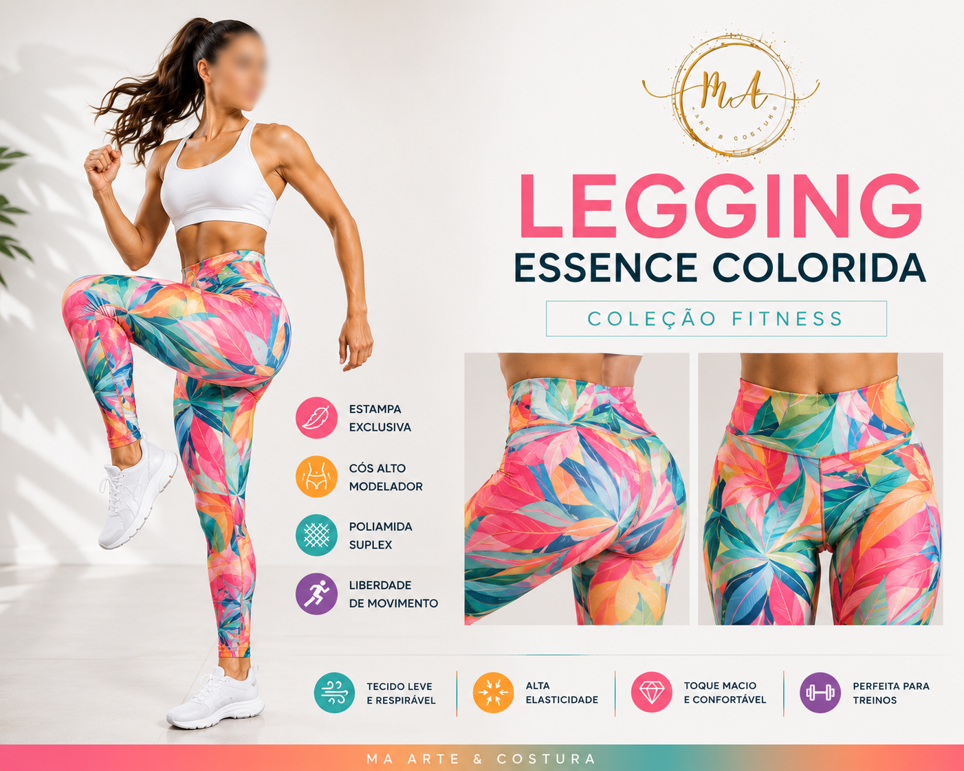 Legging Essence Colorida