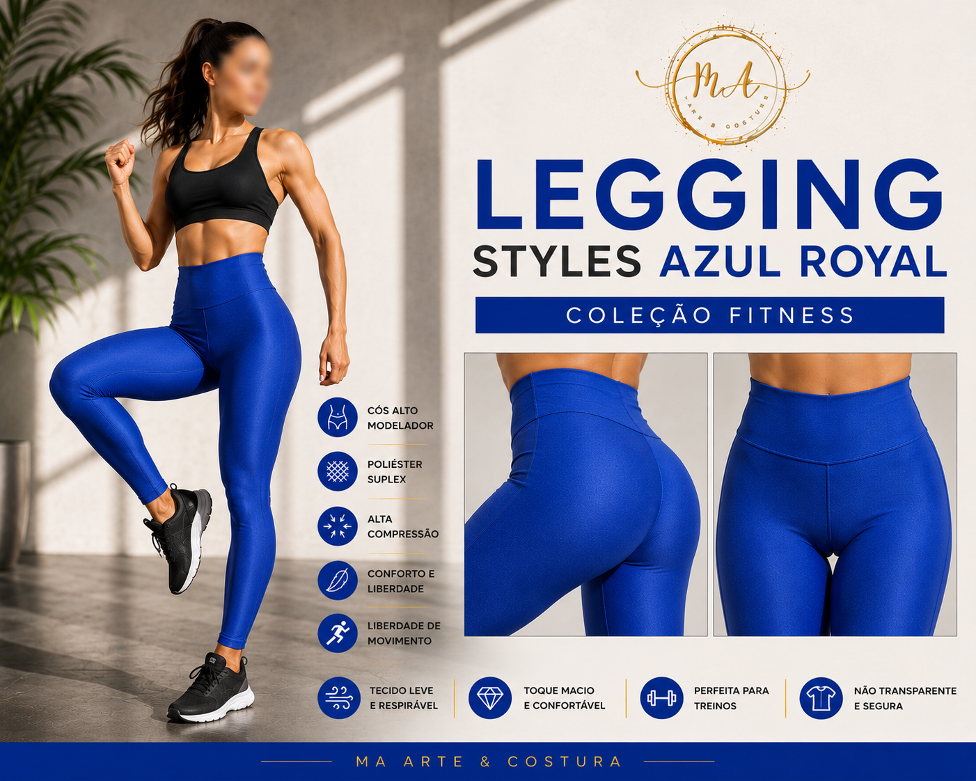 Legging Styles Azul Royal
